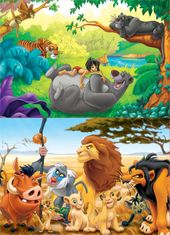 Educa Lesena sestavljanka Disney Animal Friends 2x50 kosov