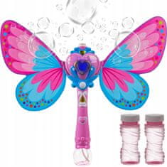 Kruzzel LED baterijski stroj za milne mehurčke Butterfly