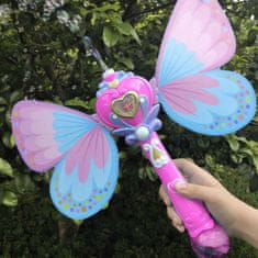 Kruzzel LED baterijski stroj za milne mehurčke Butterfly