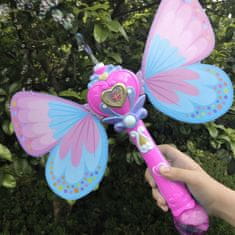 Kruzzel LED baterijski stroj za milne mehurčke Butterfly