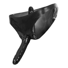 The Latex Collection Lateks hlačke z notranjim in zunanjim masturbatorjem