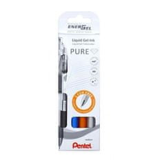 Pentel EnerGel Pure BLN75TL gelsko pero - 4 barve 0,5 mm / komplet