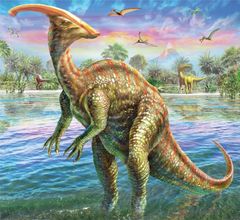 Dinozavri Puzzle: Parasaurolophus 60 kosov