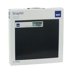 Kela Digitalna steklena osebna tehtnica črna do 150 kg GRAPHITO KL-21298