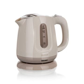 ACTIVER Plastični čajnik BETHY 1,0 l, 900-1100W, vrtljiv za 360°, belo-mocha