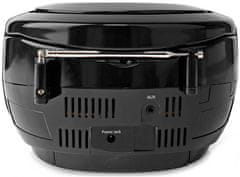 Nedis Predvajalnik CD Boombox/ moč 9 Wattov/ baterija/ omrežno napajanje/ stereo/ BT/ FM/ USB/ črna