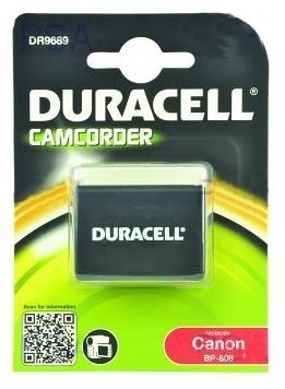 Duracell Baterija - DR9689 za Canon BP-808, črna, 850 mAh, 7,4 V