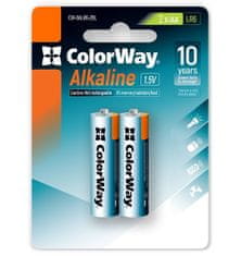 ColorWay Alkalne baterije AA/ 1,5 V/ 2 kosa v pakiranju/ Blister