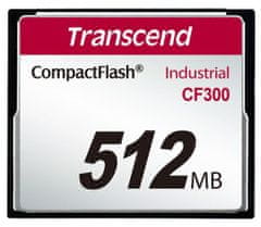 Transcend 512MB INDUSTRIAL CF300 CF CARD, hitra 300X pomnilniška kartica (SLC)