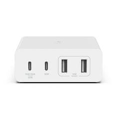 Belkin BOOST CHARGE 108W 4-portni stenski polnilnik USB-C Power Delivery GaN (USB-C 96W + USB-A 12W), bel