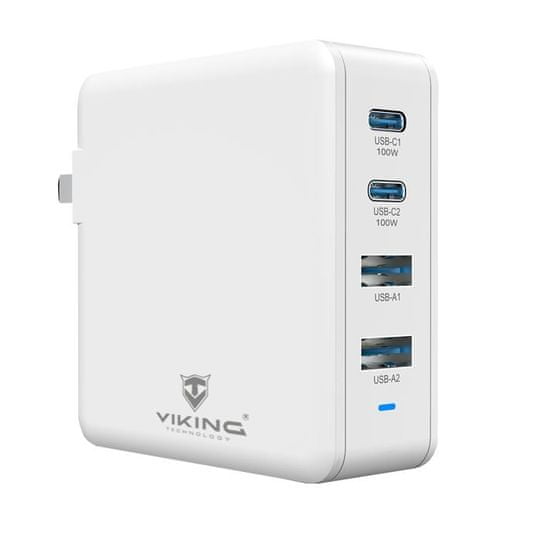 Viking Polnilec USB GaN 100W PD