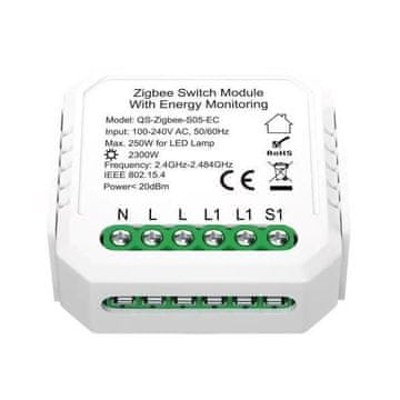 Immax NEO SMART krmilnik z merjenjem električne energije V6 1 gumb Zigbee 3.0, TUYA