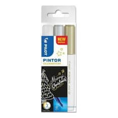 Pilot Pintor Extra Fine Komplet akrilnih markerjev 1,5 - 2,2 mm Celebrations 3 kosi