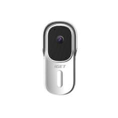iGET HOME Doorbell DS1 White - Baterijski video zvonec WiFi, FullHD + !!! Brezplačni zvočnik CHS1 !!!
