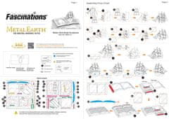 Metal Earth Kovinska zemlja 3D kovinski model Moby Dick Book Sculpture