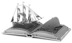 Metal Earth Kovinska zemlja 3D kovinski model Moby Dick Book Sculpture