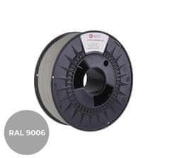C-Tech PREMIUM LINE tiskarski filament, PLA, beli aluminij, RAL9006, 1,75mm, 1kg
