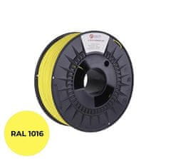 C-Tech PREMIUM LINE tiskarska vrvica (filament), PLA, žvepleno rumena, RAL1016, 1,75mm, 1kg