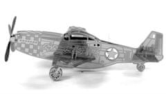 Metal Earth 3D sestavljanka Letalo Mustang P-51