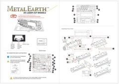 Metal Earth Kovinska Zemlja 3D sestavljanka: Parna lokomotiva