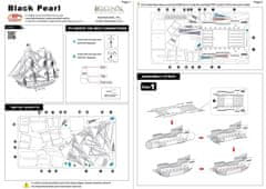 Metal Earth 3D puzzle Black Pearl - Črni biser (ICONX)