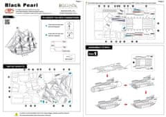 Metal Earth 3D puzzle Black Pearl - Črni biser (ICONX)