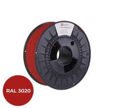 C-Tech PREMIUM LINE tiskalniški filament, PETG, transportna rdeča, RAL3020, 1,75 mm, 1 kg