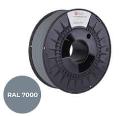C-Tech Premium Line - tiskalna vrvica (filament), PLA, veveričja siva, RAL7000, 1,75 mm, 1 kg