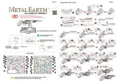 Metal Earth Kovinska Zemlja 3D sestavljanka: Skelet T-Rexa