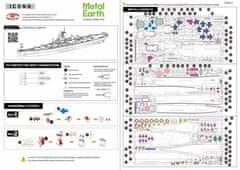 Metal Earth 3D sestavljanka USS Missouri BB-63 (ICONX)