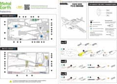 Metal Earth 3D sestavljanka P-51D Mustang letalcev iz Tuskegee (ICONX)