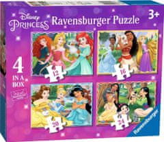 Ravensburger Disneyjeve princese Puzzle 4v1 (12, 16, 20, 24 kosov)
