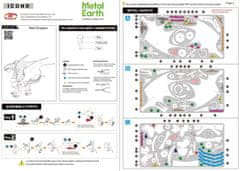 Metal Earth 3D sestavljanka Rdeči zmaj (ICONX)
