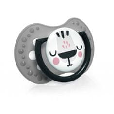LOVI Silikonski dudelec Dynamic Salt&amp;Pepper 6-18m 2 kosa