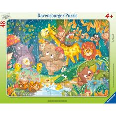 Ravensburger Puzzle - Živali v džungli 48 kosov