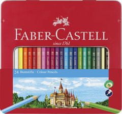 Faber-Castell barvice 24 kosov v pločevinasti škatli