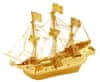 3D sestavljanka Ladja Golden Hind (zlato)