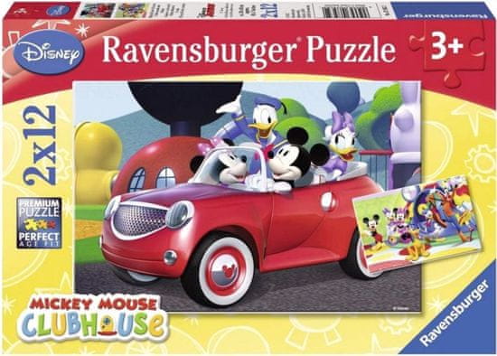 Ravensburger Sestavljanka Miki Miška in prijatelji 2x12 kosov