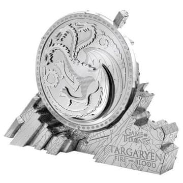 Metal Earth 3D kovinski model Game of Thrones: grb Targaryenov