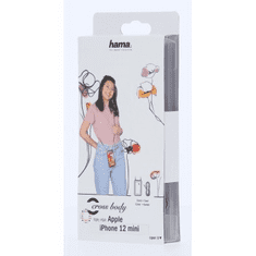 Hama Cross-Body, ovitek z vrvico za Apple iPhone 12 mini, prozoren