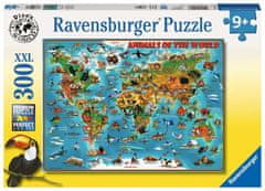 Ravensburger Ilustrirana sestavljanka Zemljevid sveta/300 kosov