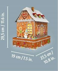 Ravensburger Svetleča 3D sestavljanka Night Edition Gingerbread House 216 kosov