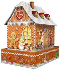 Ravensburger Svetleča 3D sestavljanka Night Edition Gingerbread House 216 kosov