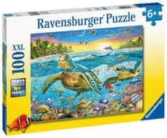 Ravensburger Puzzle - Plavanje z vodnimi želvami 100 kosov