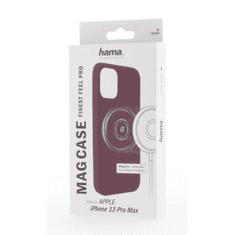 Hama MagCase Finest Feel PRO, ovitek za Apple iPhone 13 Pro Max, bordo