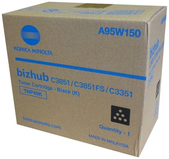 Konica Minolta Toner A95W150, črn, 13000 strani, TNP-49K Bizhub