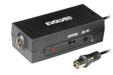 Evolveo Amp 1, FM/DAB+/DVB-T2 antenski ojačevalnik, LTE,4G,5G filter