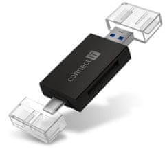 Connect IT Bralnik kartic USB-C/USB-A