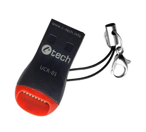 C-Tech Bralnik kartic UCR-01, USB 2.0 TYPE A, micro SD