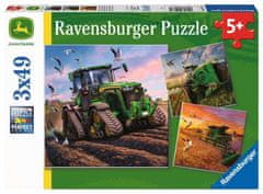 Ravensburger John Deere sestavljanka v akciji 3x49 kosov